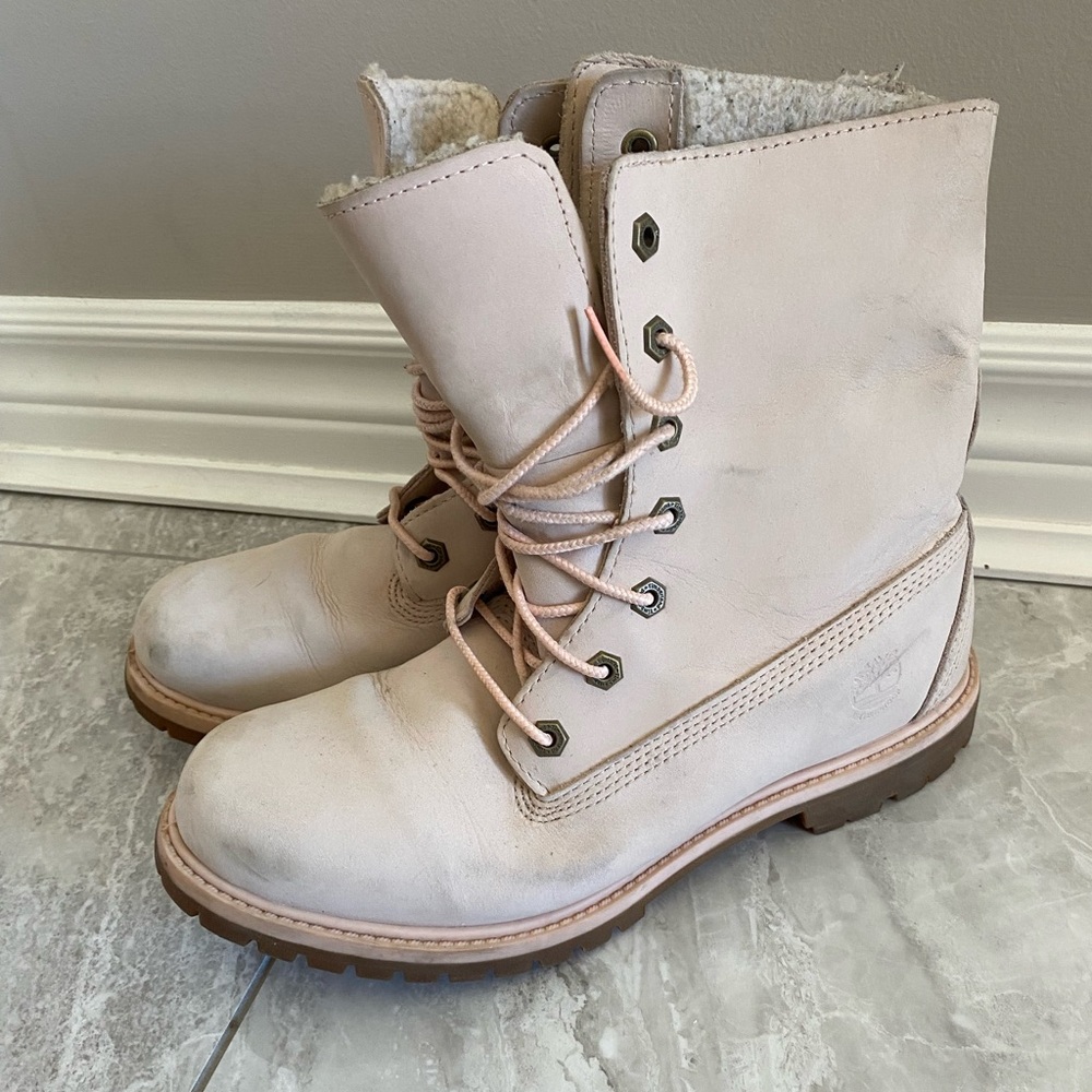 Baby Pink Timberlands